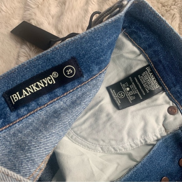 Blank NYC Hollyweird High-Rise Distressed Jean Shorts - Picture 8 of 12